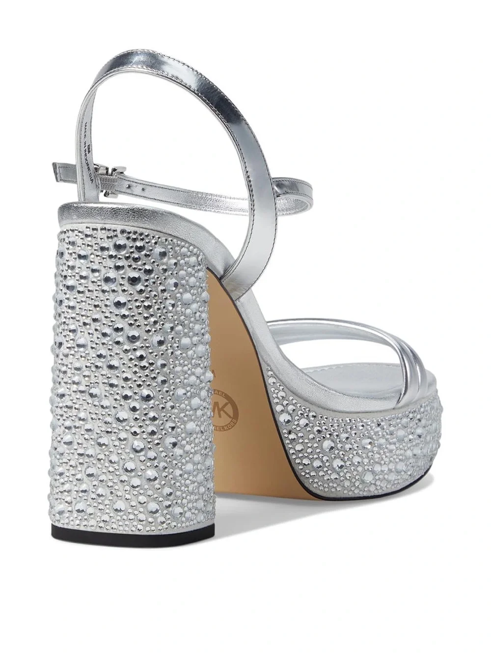 Michael Kors Laci Platform Sandal Silver size 6.5 M